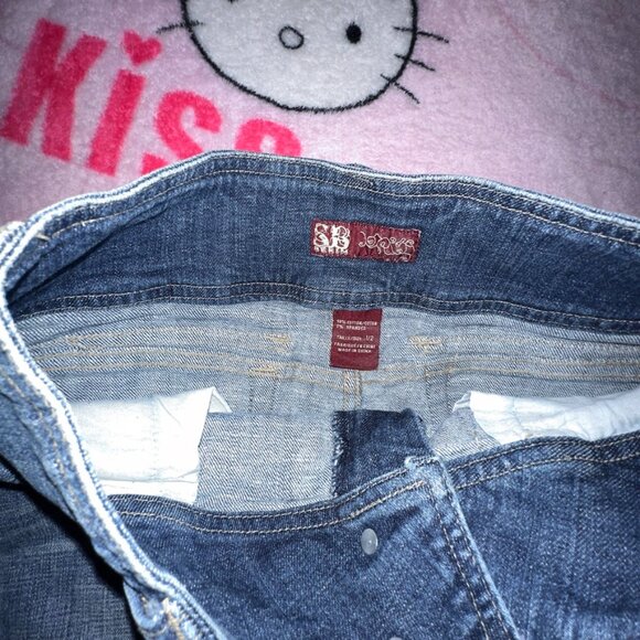 y2k button flap denim skirt - Picture 4 of 4